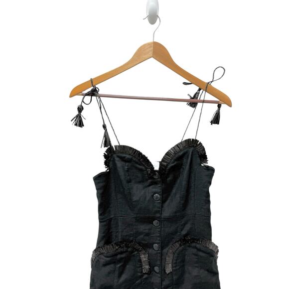 Alice McCall Girls On Film Midi Dress Black Women’s Size 4‎ MSRP $490 - Picture 5 of 15